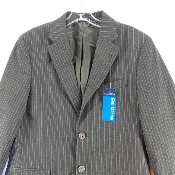 Men's NAUTICA Active Stretch Blazer Suit in Gaff Grey size 36S NWT - Picture 3 of 10